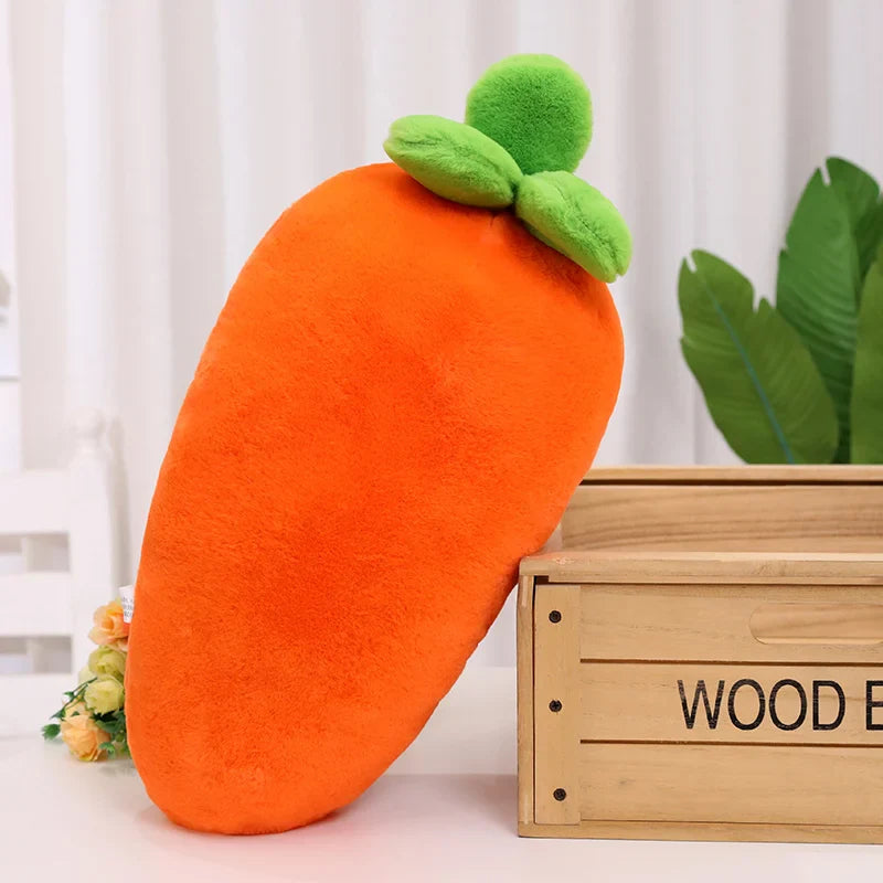 Adorable Fluffy Carrot Plushie with Cute Mini Hanging Carrots