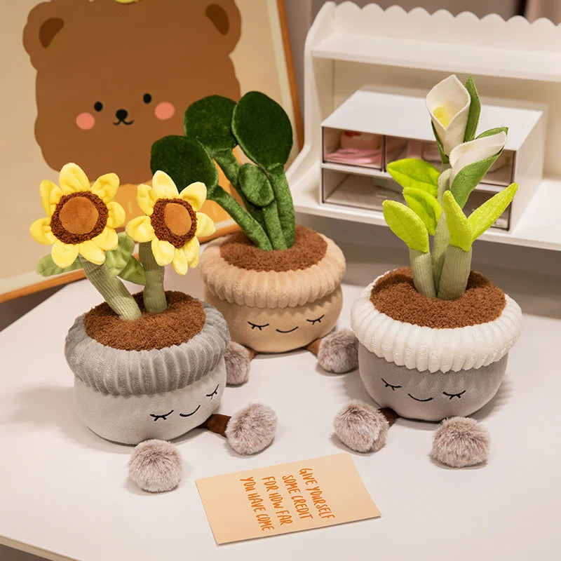 Adorable Plush Cactus Flower Toy
