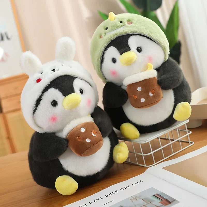 Adorable Kawaii Baby Penguin Plushies Wearing Cute Hats