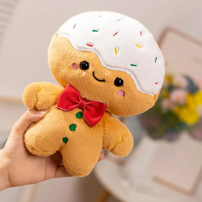 Adorable Kawaii Gingerbread Man Christmas Plush Toy