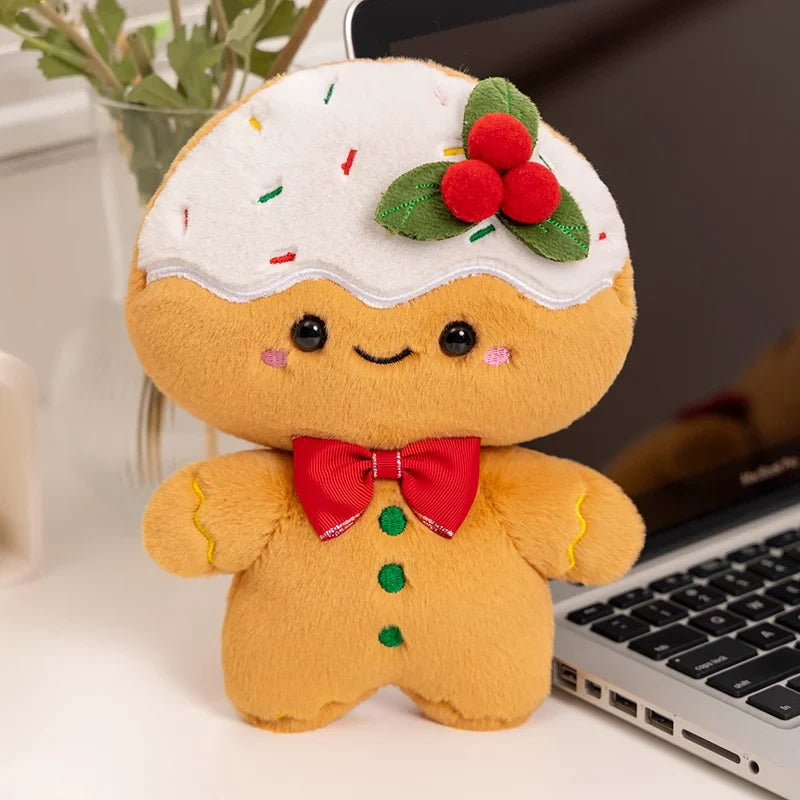 Adorable Kawaii Gingerbread Man Christmas Plush Toy