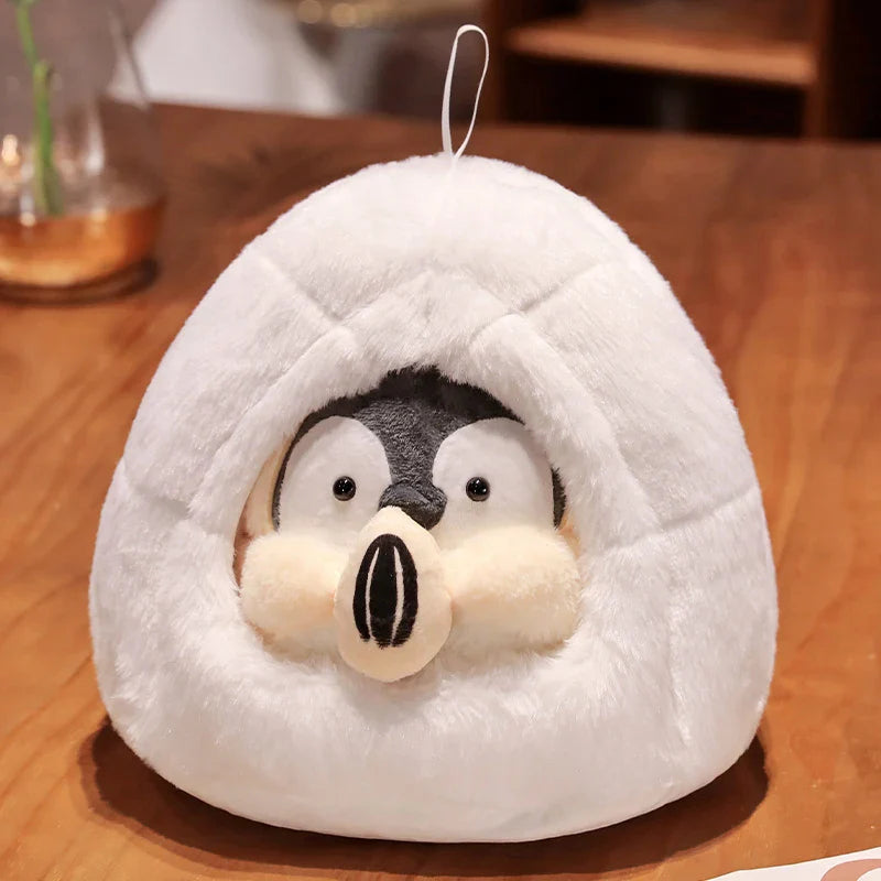 Adorable Kawaii Penguin Nest Plush Toy