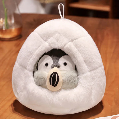 Adorable Kawaii Penguin Nest Plush Toy