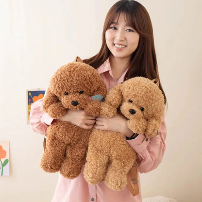 Adorable Soft Teddy Poodle Plush Backpack for Ultimate Cuteness!