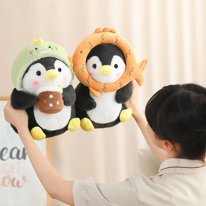 Adorable Kawaii Baby Penguin Plushies Wearing Cute Hats