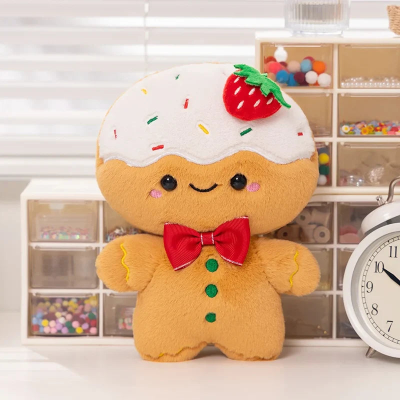 Adorable Kawaii Gingerbread Man Christmas Plush Toy