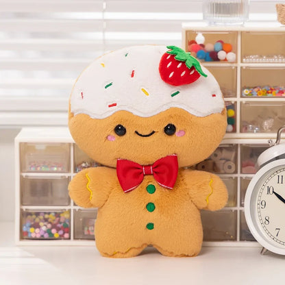 Adorable Kawaii Gingerbread Man Christmas Plush Toy