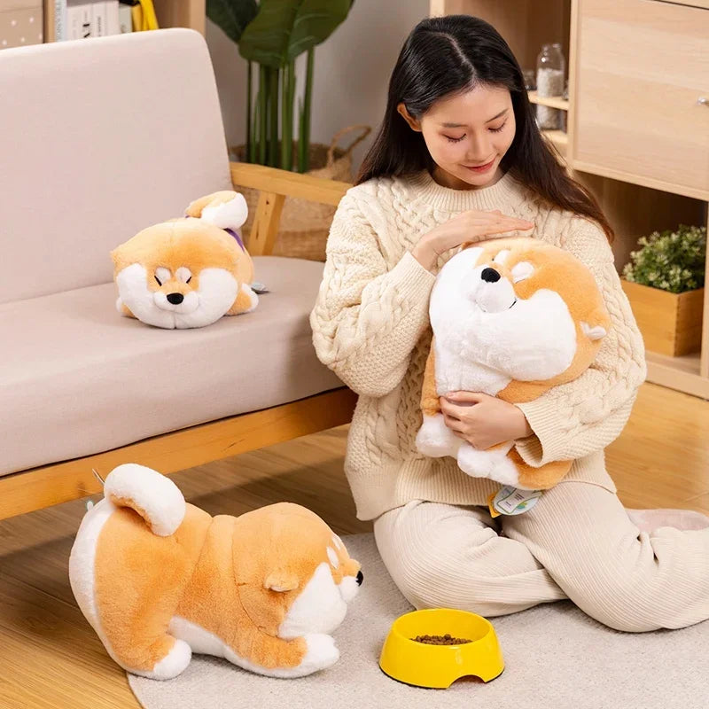 Adorable Kawaii Akita & Shiba Inu Plush Toy