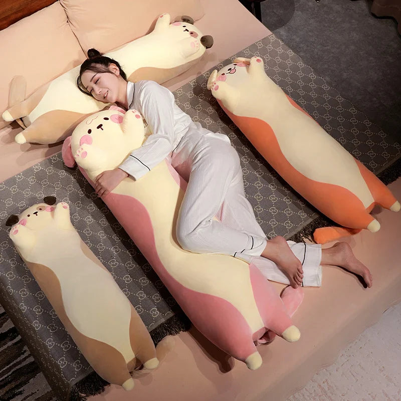 Adorable Long Snuggly Kawaii Dog Plush Toys