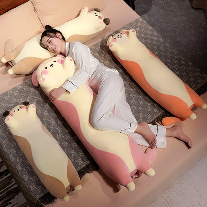 Adorable Long Snuggly Kawaii Dog Plush Toys