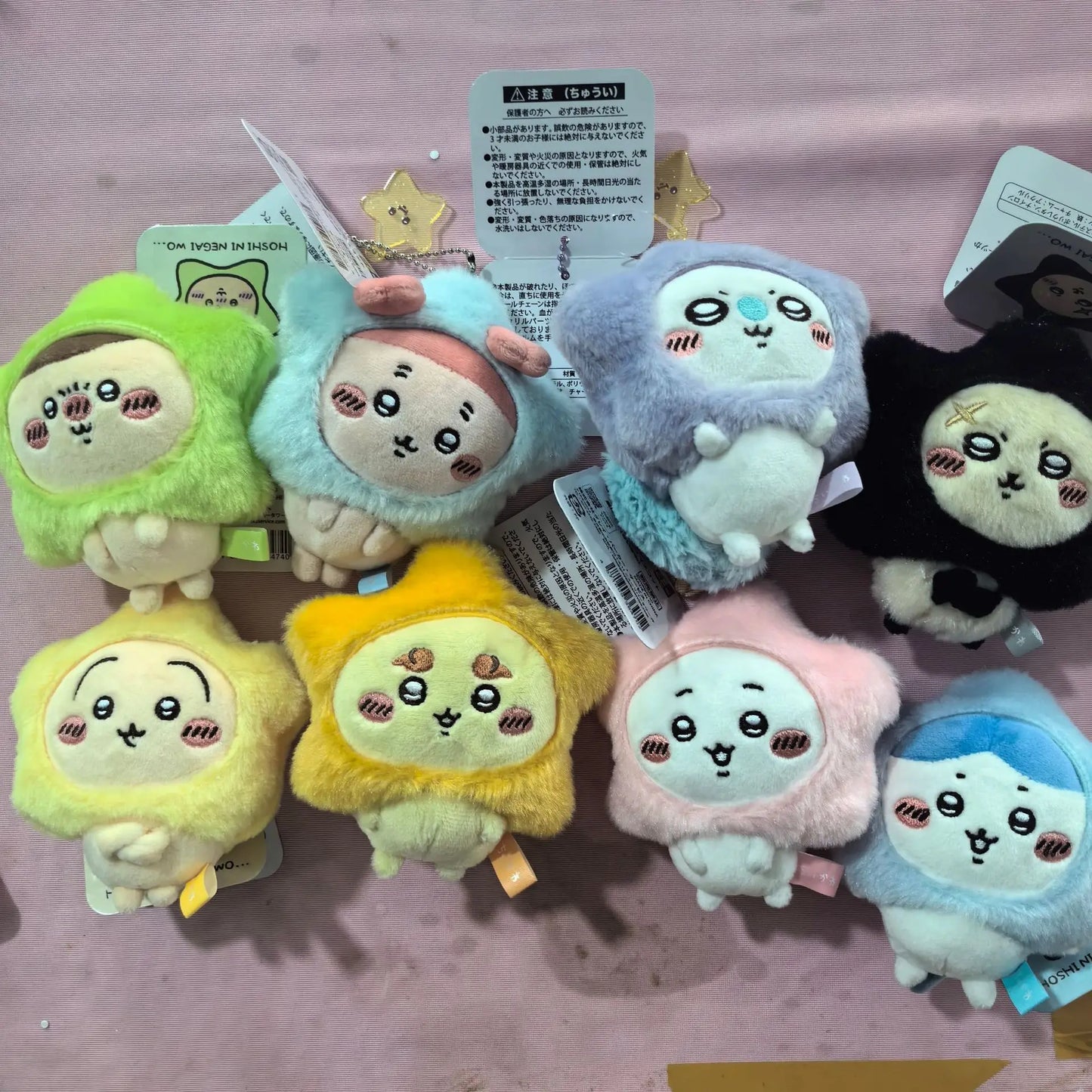 Chiikawa Usagi Hachiware Star Wish Series Plush Keychain