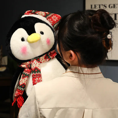 Adorably Cute Christmas Penguin Plush Toy