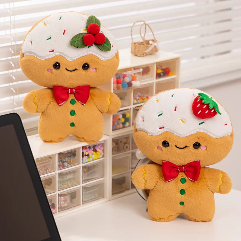 Adorable Kawaii Gingerbread Man Christmas Plush Toy