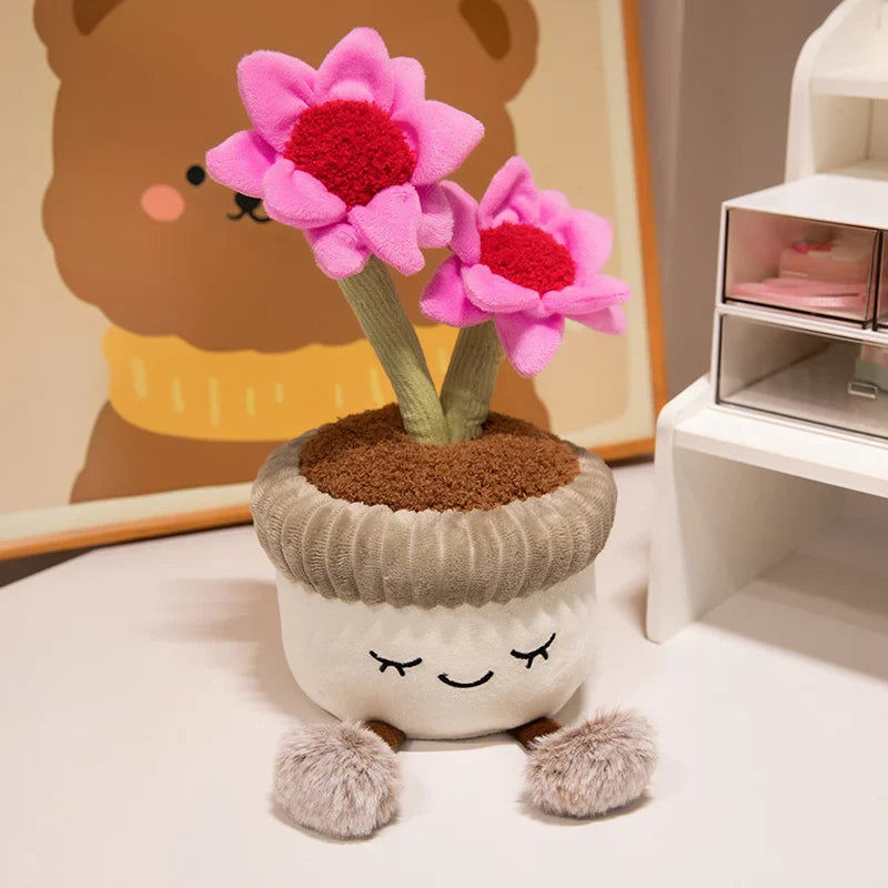 Adorable Plush Cactus Flower Toy