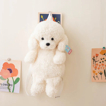 Adorable Soft Teddy Poodle Plush Backpack for Ultimate Cuteness!