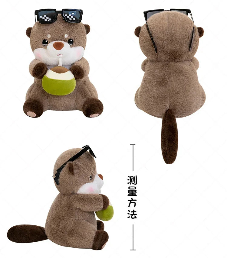 Charming Coconut Otter Plush Toy