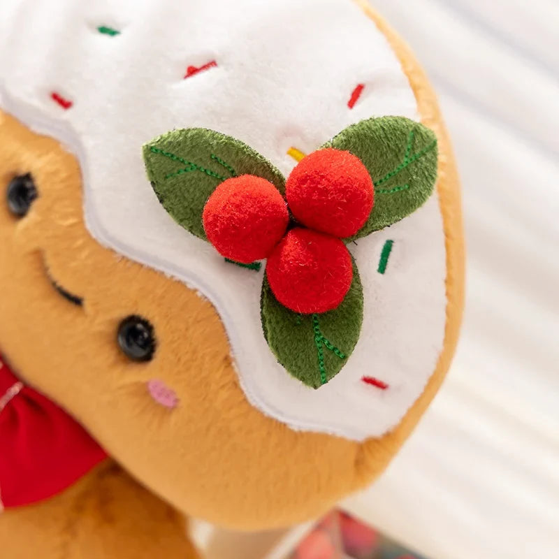 Adorable Kawaii Gingerbread Man Christmas Plush Toy
