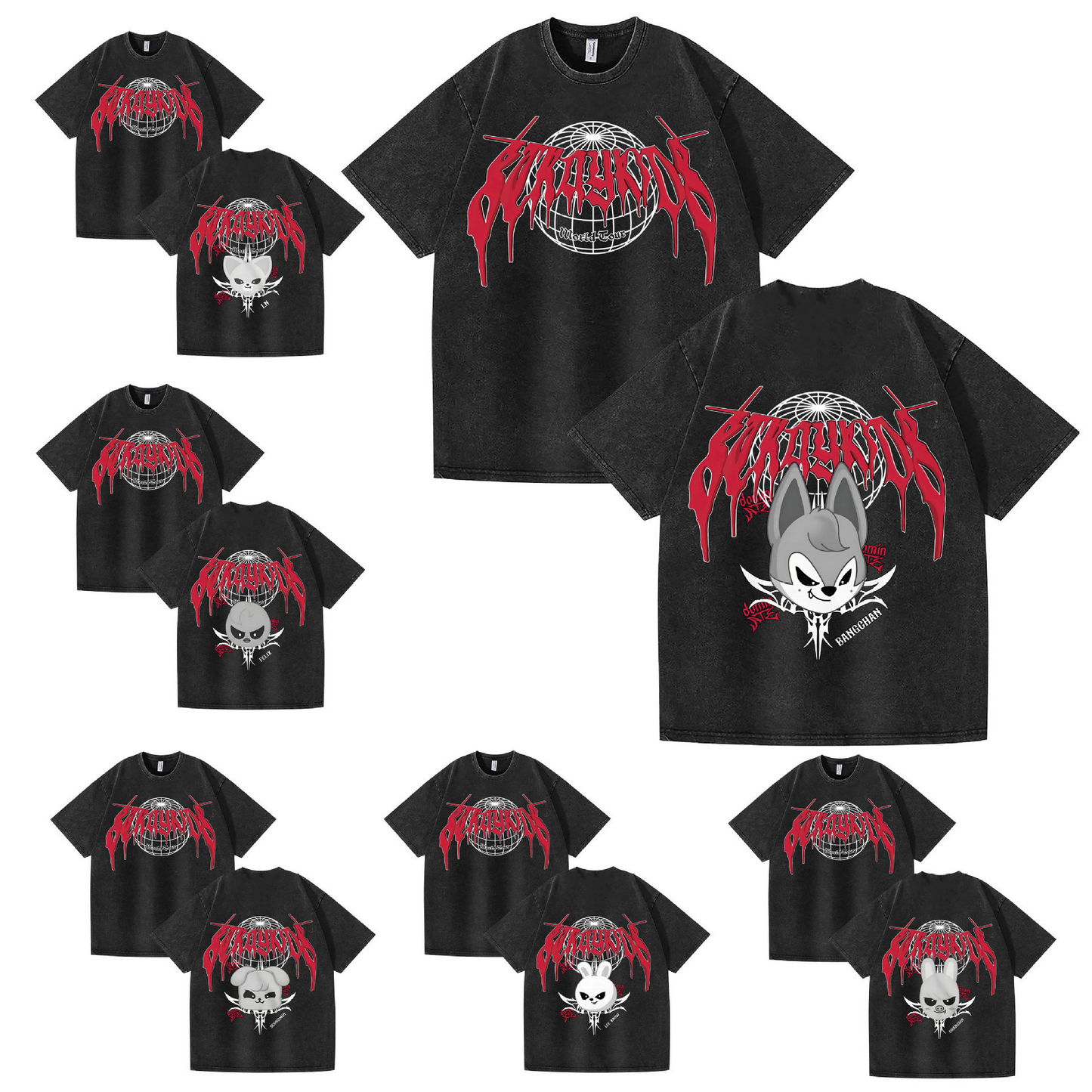 SKZ DOMINATE TOUR EVIL SKZOO 2025 T-SHIRT