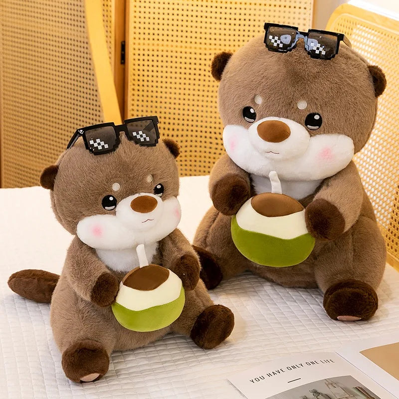Charming Coconut Otter Plush Toy