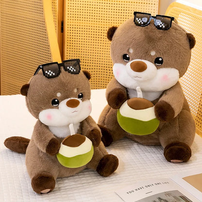 Charming Coconut Otter Plush Toy