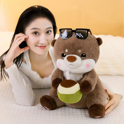 Charming Coconut Otter Plush Toy