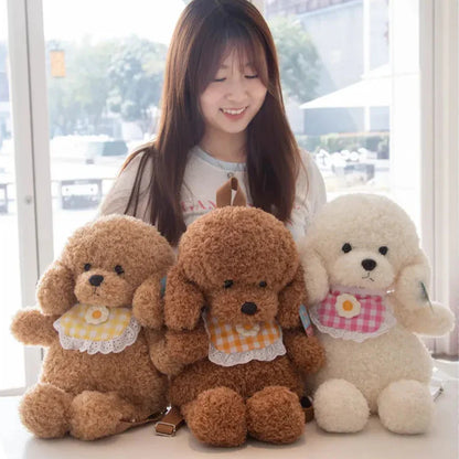 Adorable Soft Teddy Poodle Plush Backpack for Ultimate Cuteness!