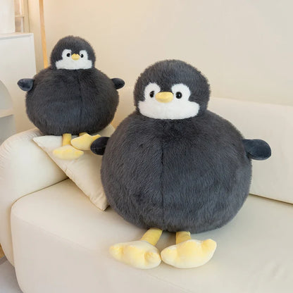 Adorably Plump Round Penguin Plush Toy