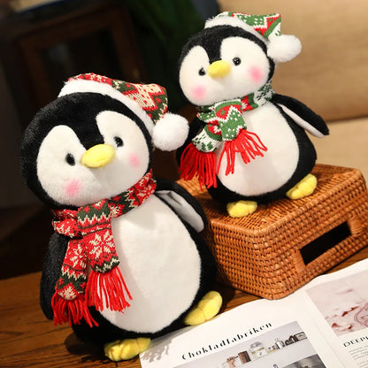 Adorably Cute Christmas Penguin Plush Toy