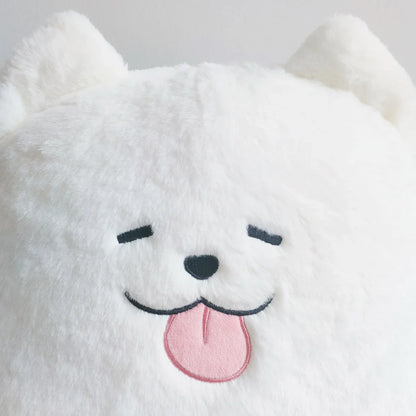 Adorable Fluffy White Samoyed Puppy Stuffed Animal