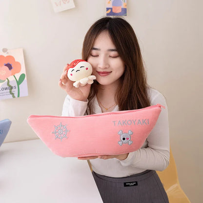 Delicious Plush Takoyaki Candy Ball Keychains