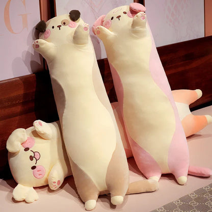 Adorable Long Snuggly Kawaii Dog Plush Toys