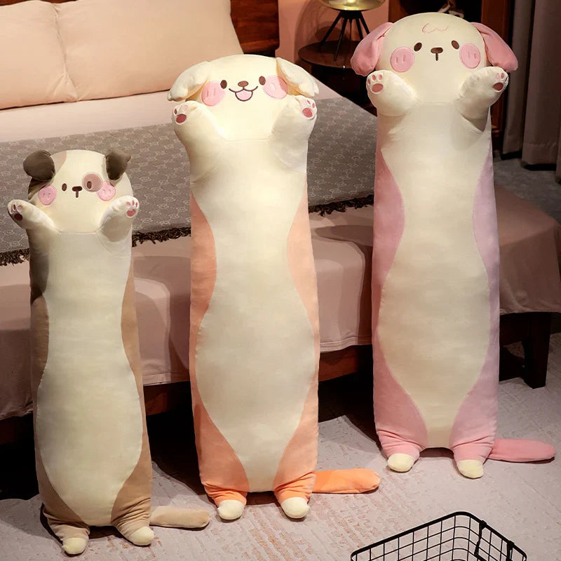 Adorable Long Snuggly Kawaii Dog Plush Toys
