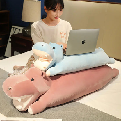 Cuddle Up with Our Adorable Long Snuggly Hippo Plushies!