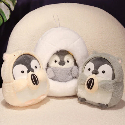 Adorable Kawaii Penguin Nest Plush Toy