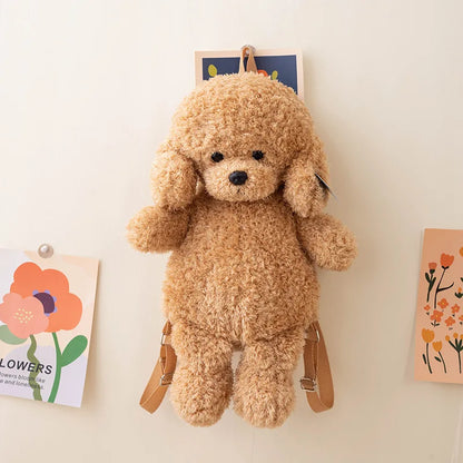 Adorable Soft Teddy Poodle Plush Backpack for Ultimate Cuteness!