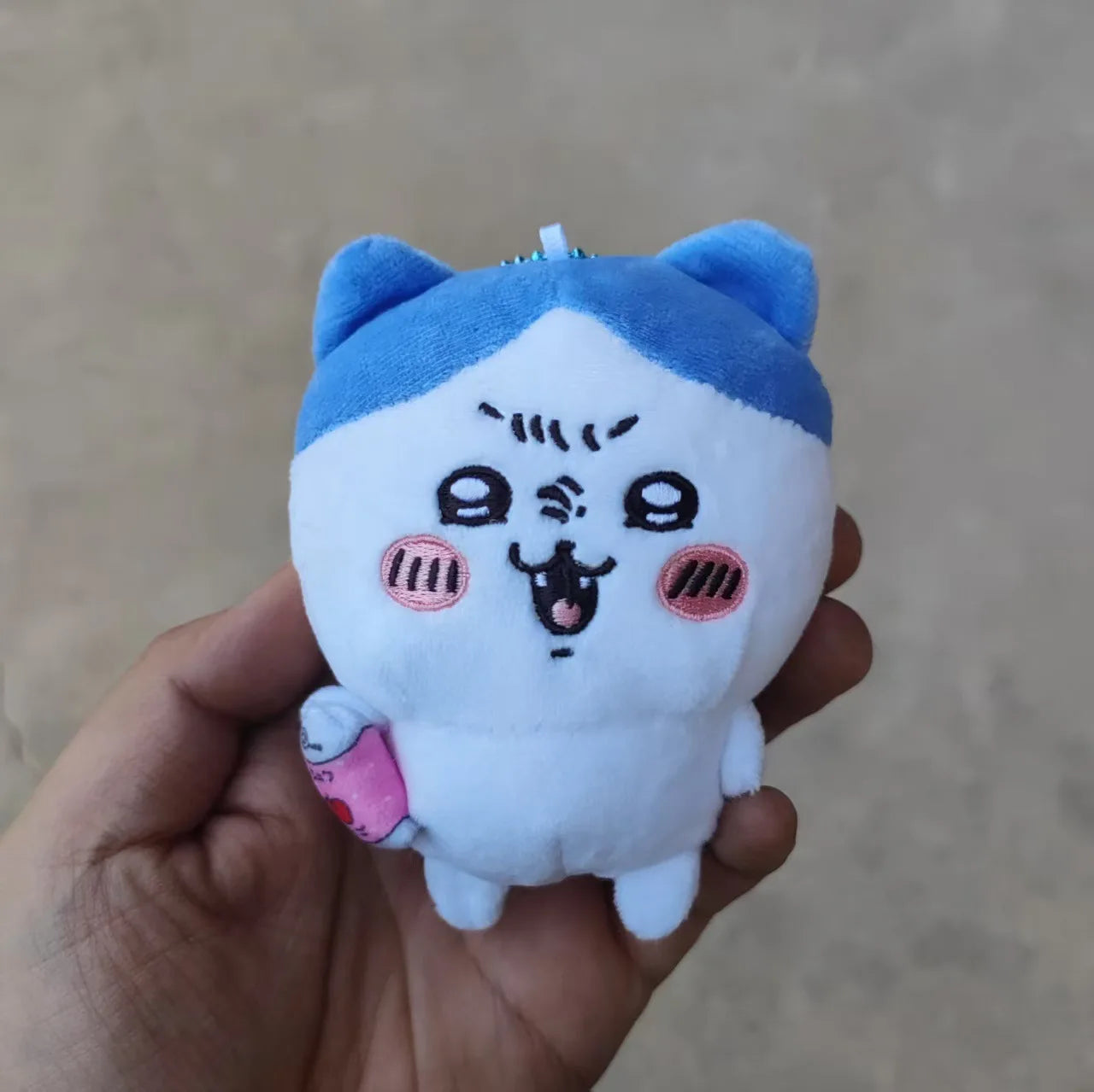 Hachiware Angry Face after Drinking Soda Plush Doll