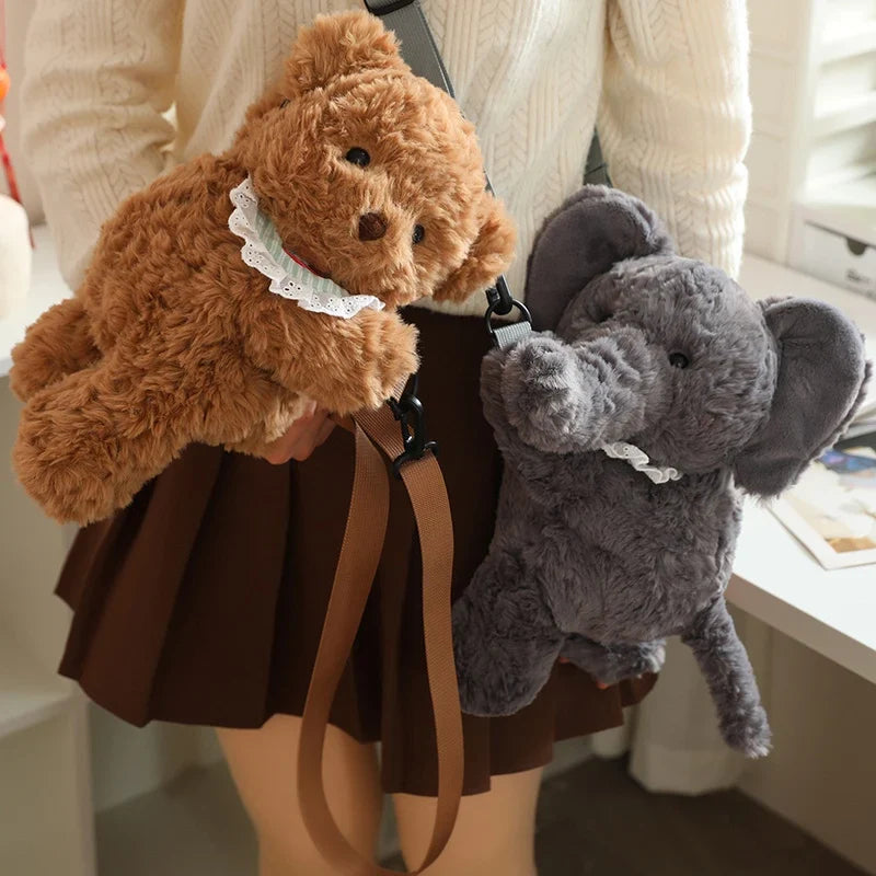 Adorable Plush Teddy Animal Bag