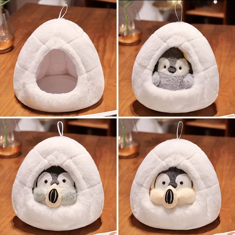Adorable Kawaii Penguin Nest Plush Toy