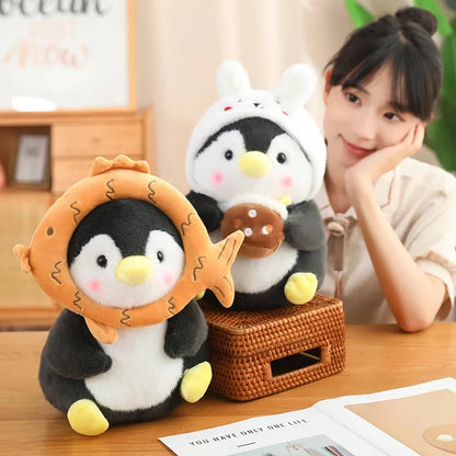 Adorable Kawaii Baby Penguin Plushies Wearing Cute Hats