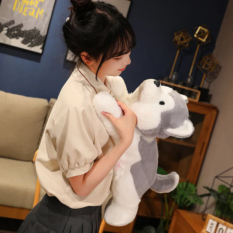 Adorable Soft Plush Husky - Cuddle Up with Cutie!