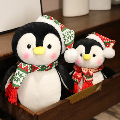 Adorably Cute Christmas Penguin Plush Toy
