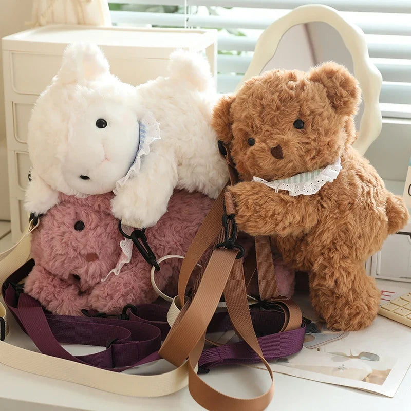 Adorable Plush Teddy Animal Bag
