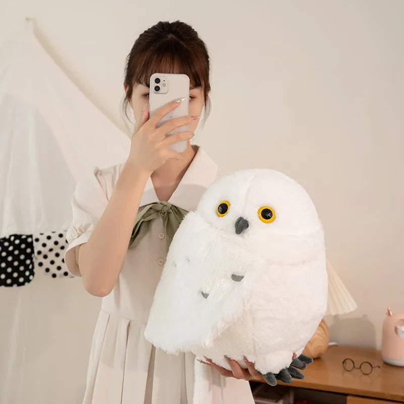 Extra Large White Owl Plush Toy - Cuddly and Adorable!