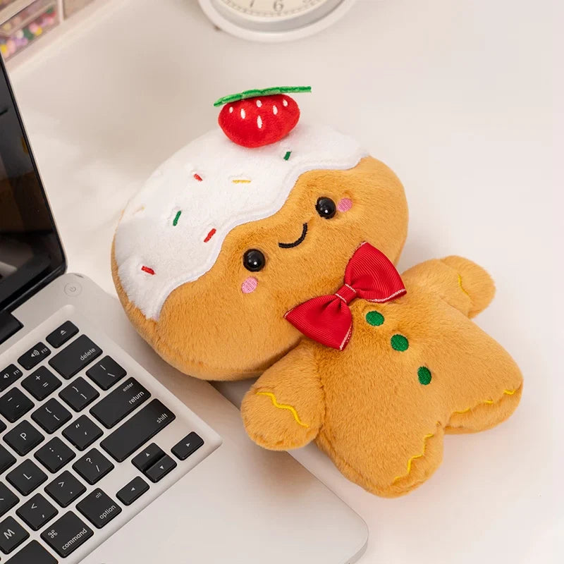 Adorable Kawaii Gingerbread Man Christmas Plush Toy