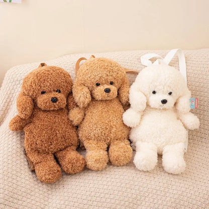 Adorable Soft Teddy Poodle Plush Backpack for Ultimate Cuteness!