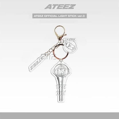 [NEW] Ateez Lightstick Ver.3 Acrylic Keychain