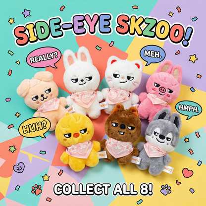 [LIMITED PRE ORDER] SKZOO SIDE EYES KEYCHAIN CHARM