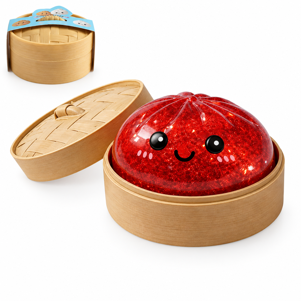 Glitter Steamed Bun Squishy