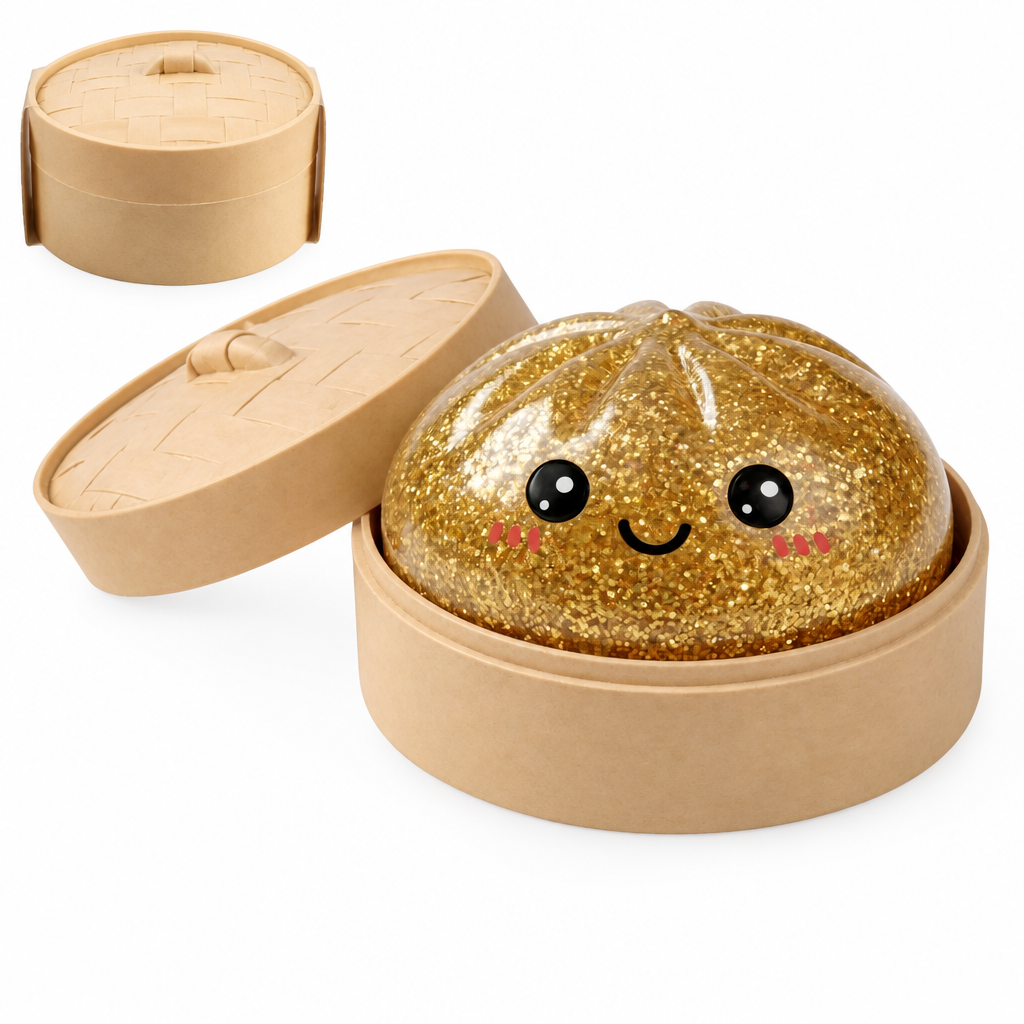 Glitter Steamed Bun Squishy