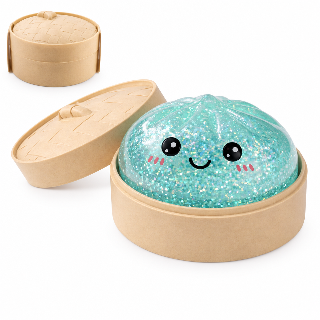 Glitter Steamed Bun Squishy
